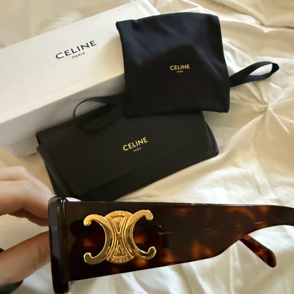 Celine Tortoise Shell Sunglasses - image 3